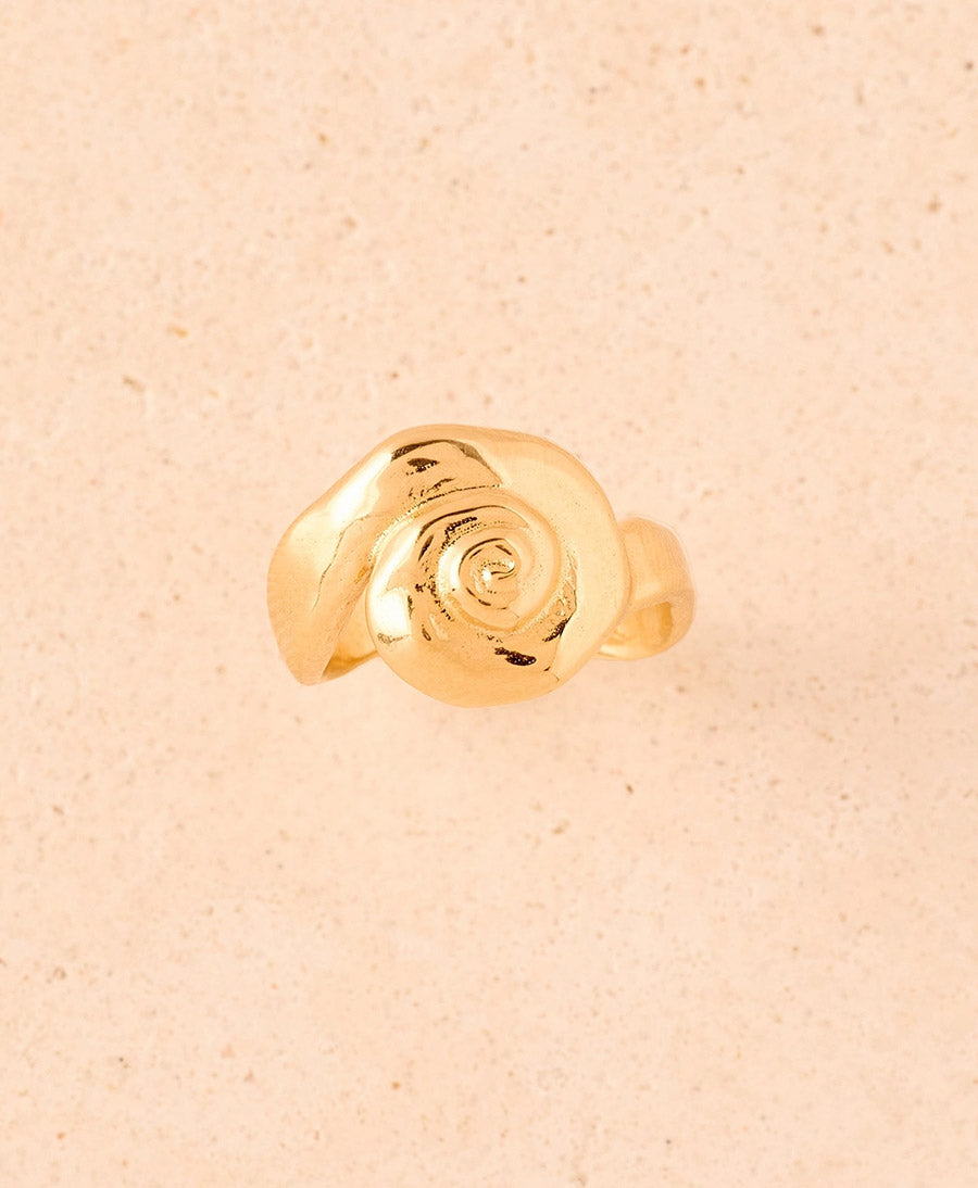 Ammoni Fingerring vergoldet