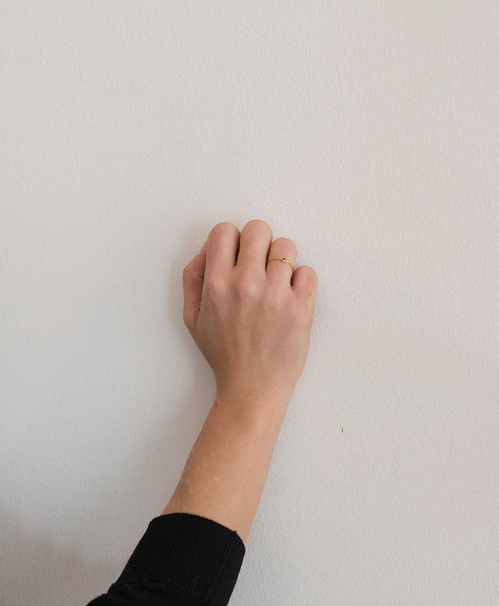 Fingerring - Petite Pierre Noir - MIMI ET TOI - clomes