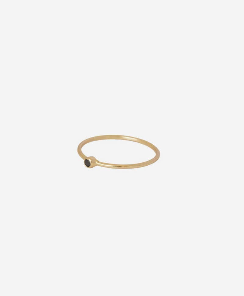 Fingerring - Petite Pierre Noir - MIMI ET TOI - clomes