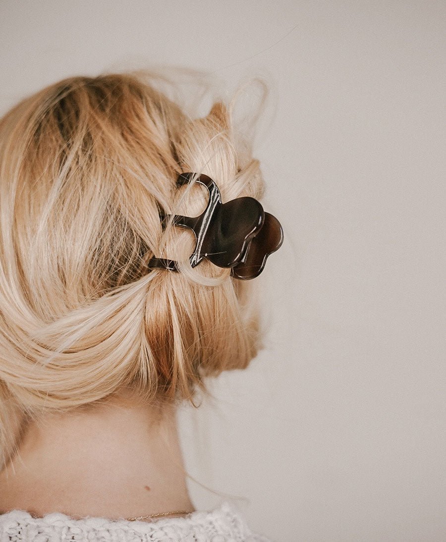 Haarklammer CAMIE aus Acetat - Mocca - Clomes - clomes
