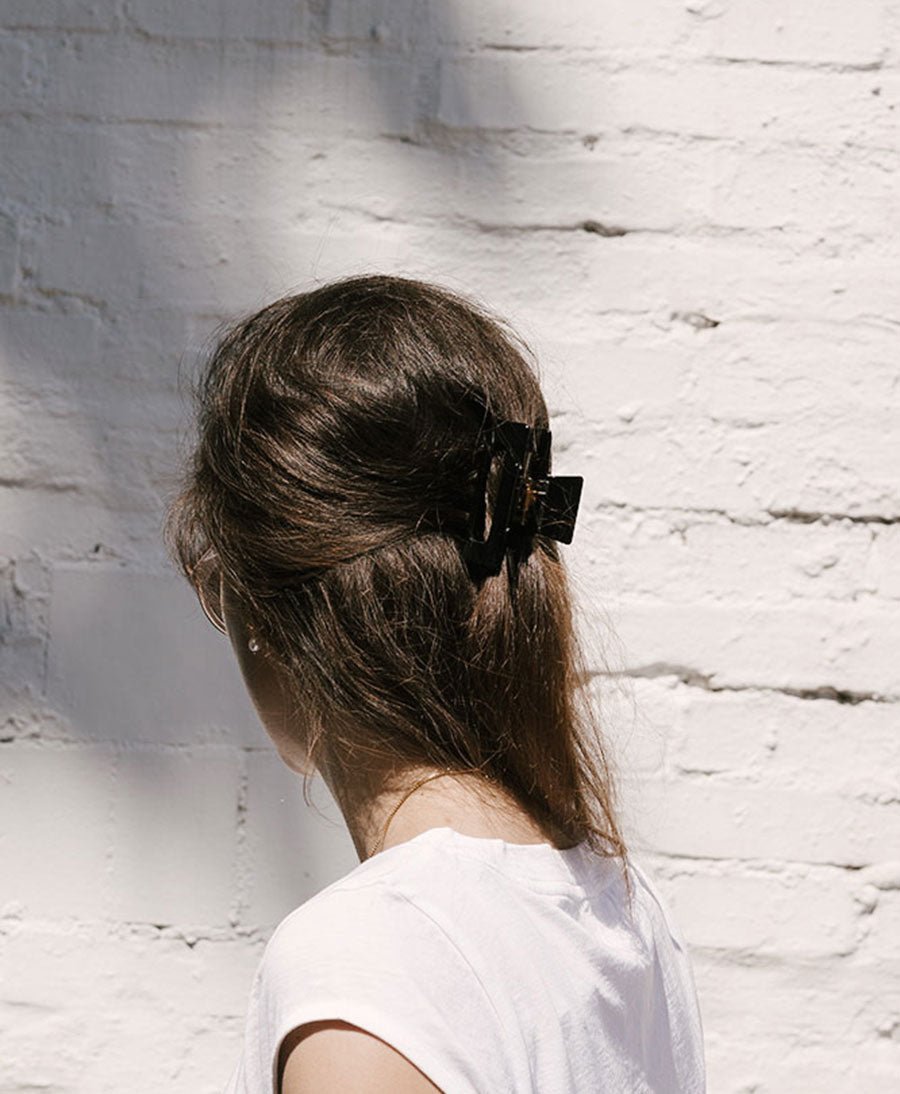Haarklammer FRIDA aus Acetat - schwarz - Clomes - clomes