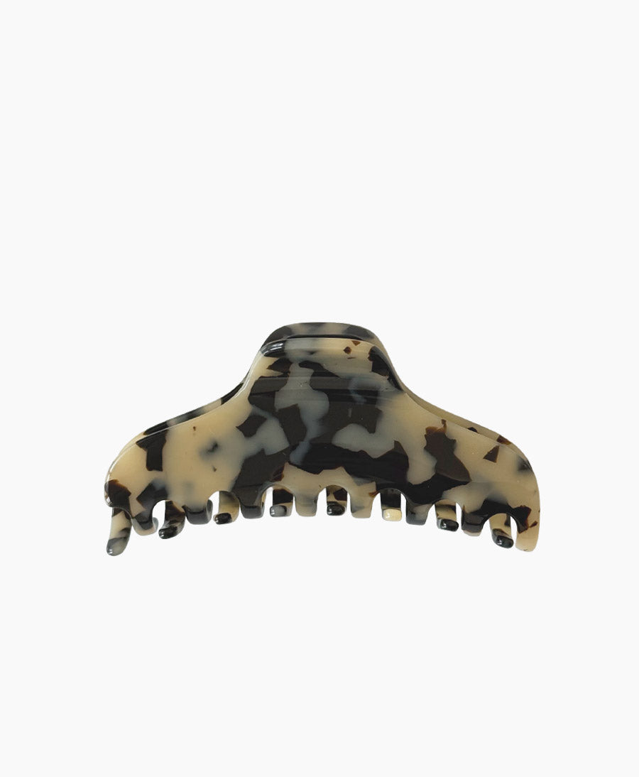 Haarklammer CLAIRE (L) aus Acetat - Helles Tortoise