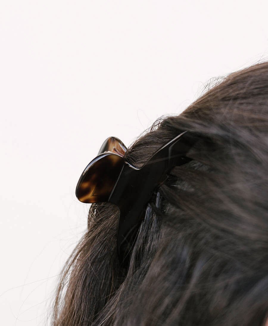 Haarklammer IVY aus Acetat - Espresso - Clomes - clomes