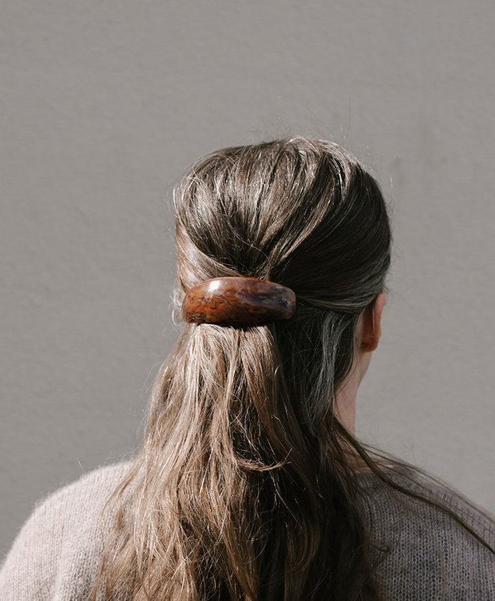 Haarclip JUNA - Mahagoni Tortoise