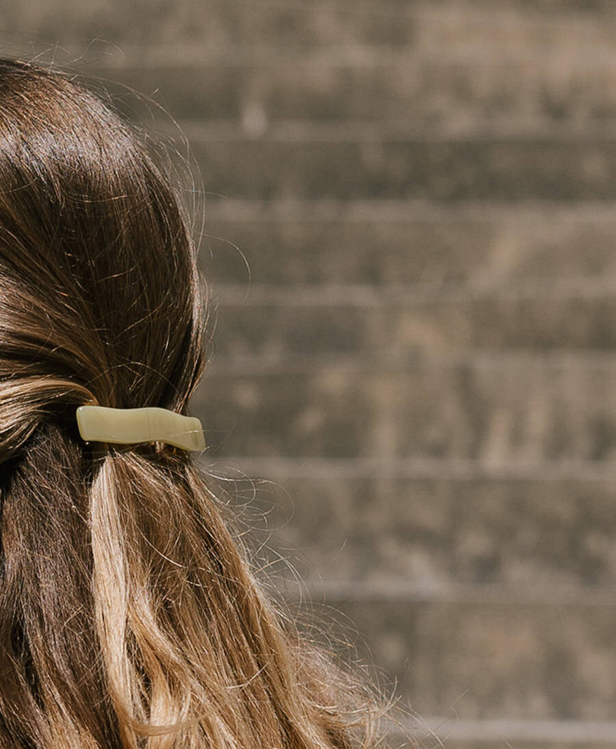 Haarspange ISETTE aus Acetat - Kiwi - Clomes - clomes