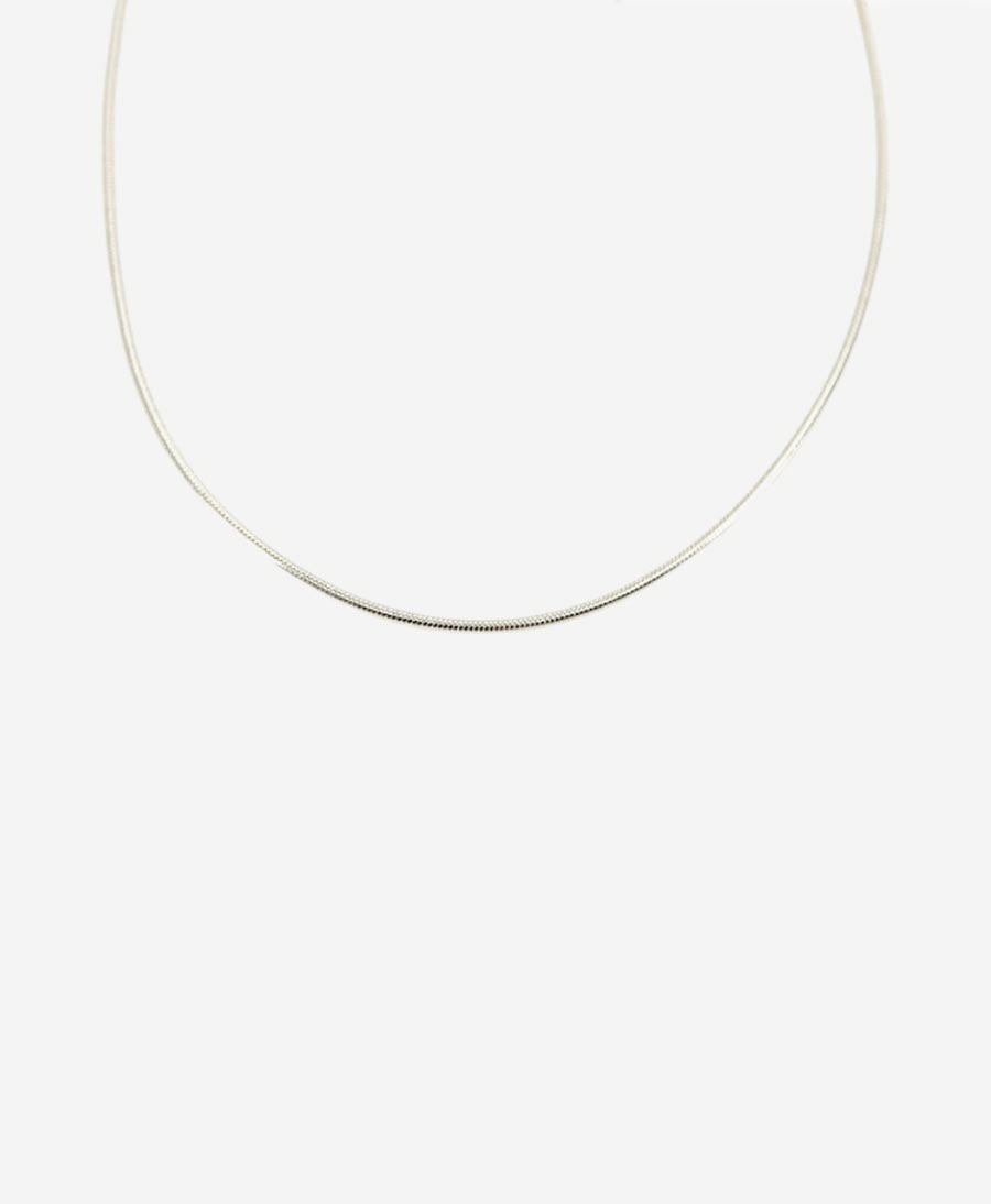 Halskette runde Schlangenkette 45cm - Sterling Silber - Clomes - clomes