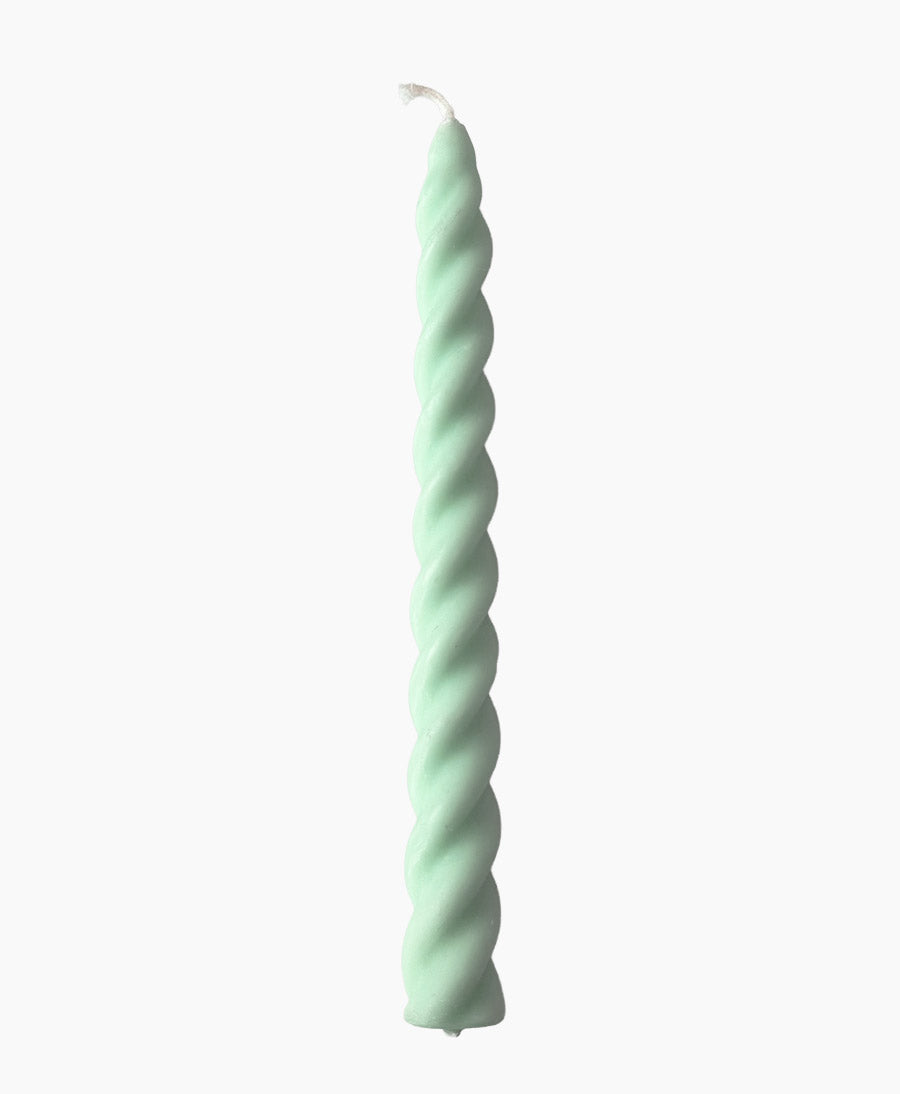 Twist Stabkerze - Helles Pastell Grün