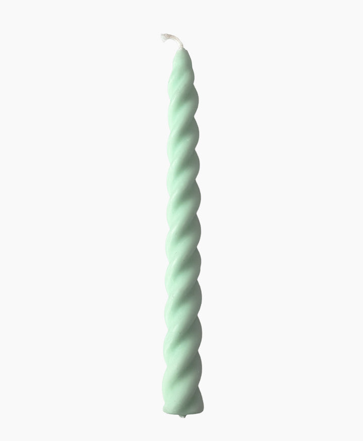 Twist Stabkerze - Helles Pastell Grün