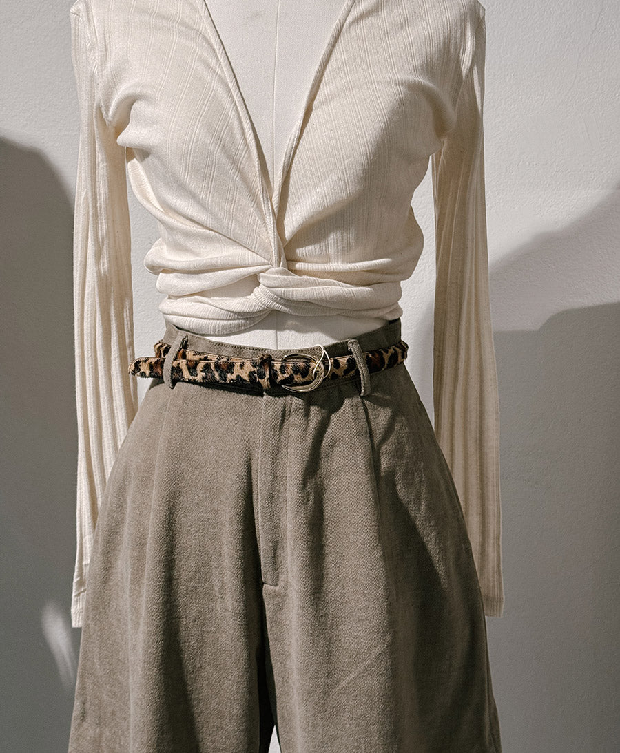 Stoffhose Tailored Curve Legged Trouser - Umber