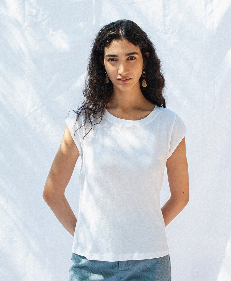 Isla Top - weiss - JUNGLE FOLK - clomes