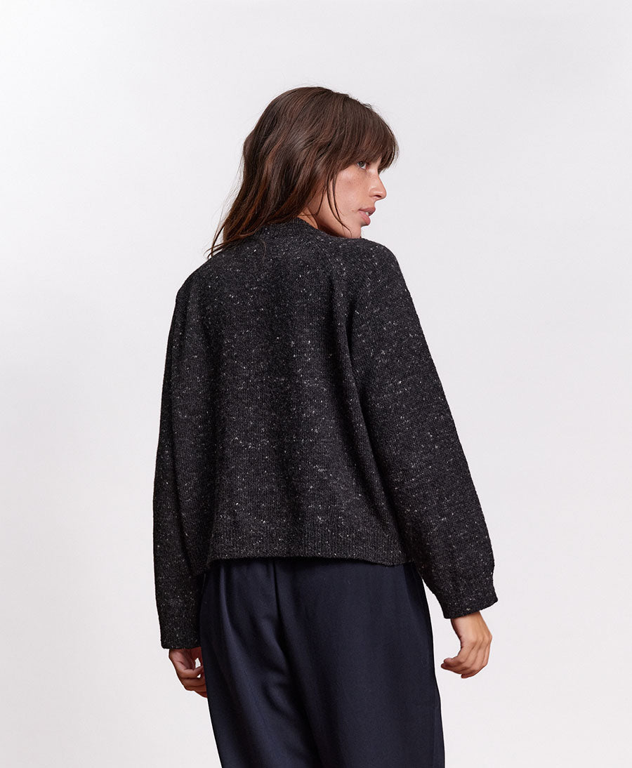 Strickjacke Cardigan ANDES - Anthrazit