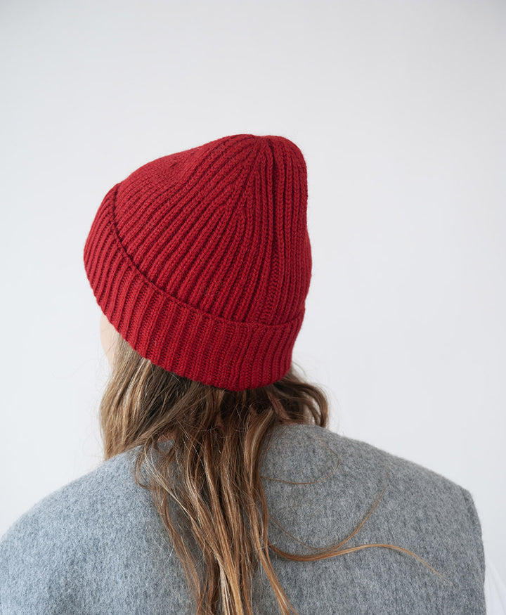 Strickmütze KARLA Beanie - Pomegranate