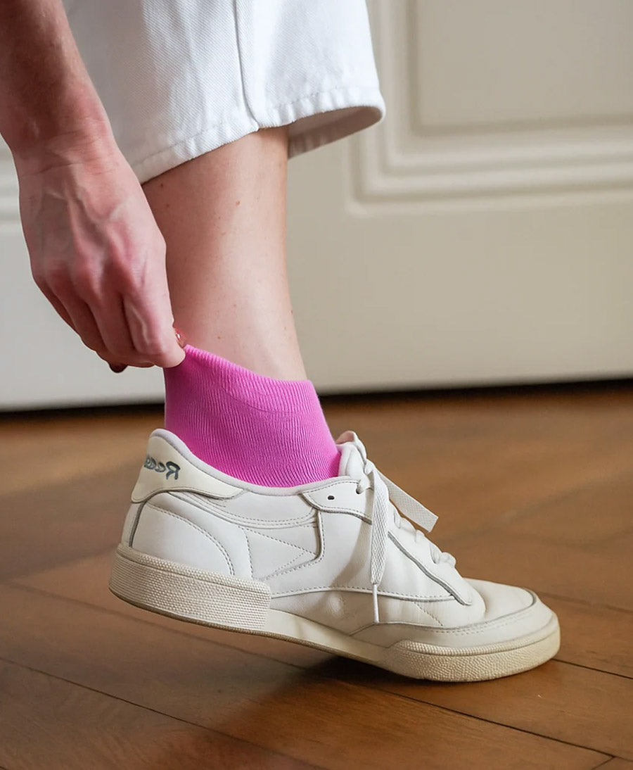 Knöchelsocken Lyocell - Fuchsia