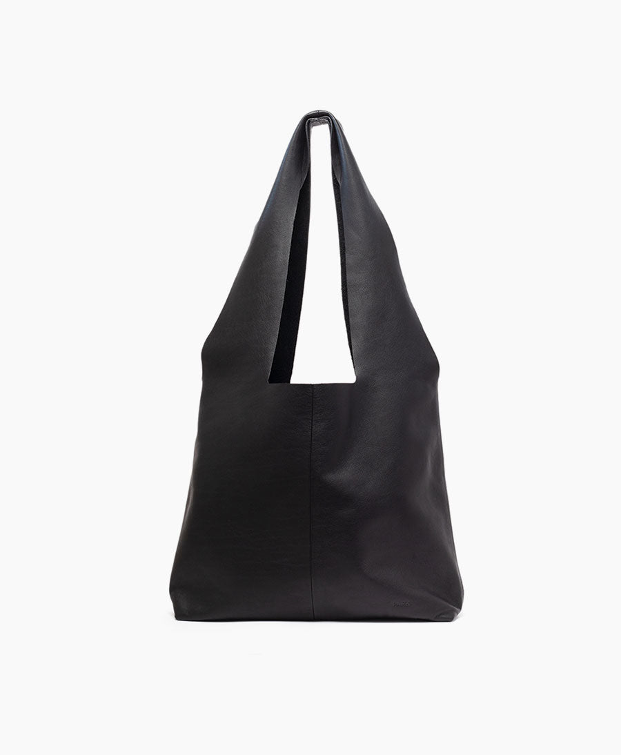 Ledertasche Slouchy Bag - Schwarz - PARK - clomes