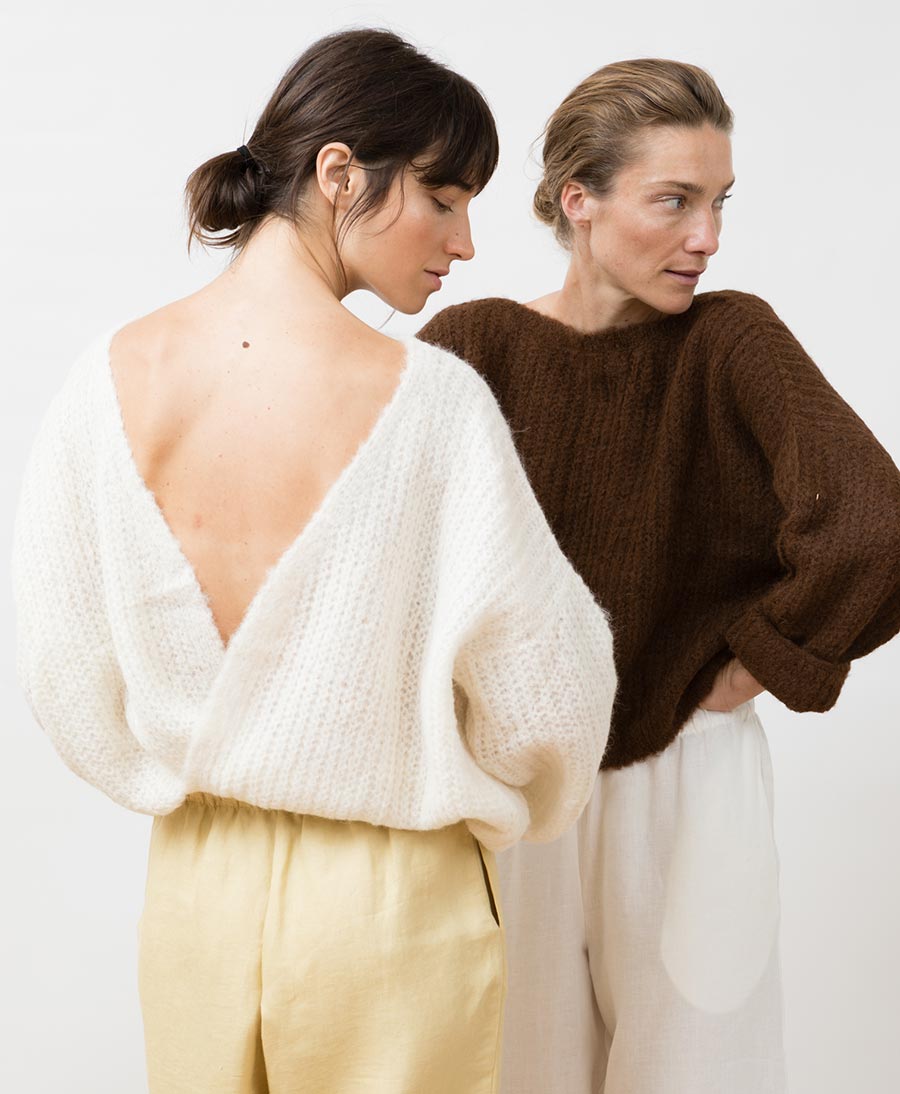 Leichter Strick - Wickelcardigan VEGA - Ivory - JUNGLE FOLK - clomes