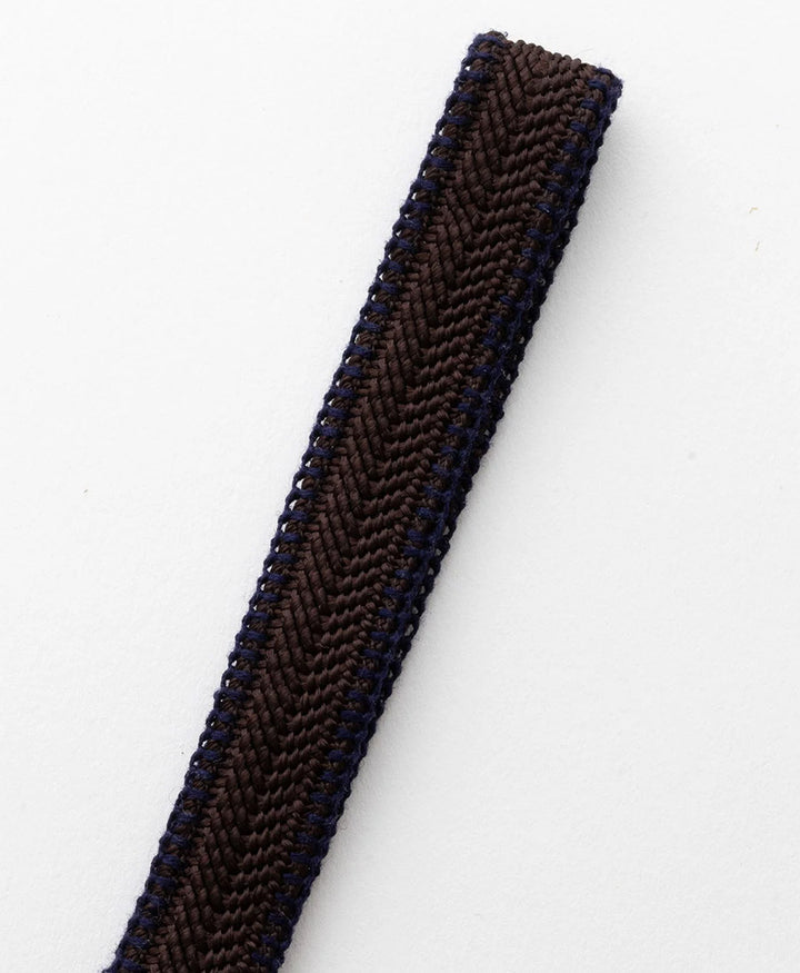 Kurzes Schlüsselband Loop mit Messing Schlüsselring - Mocca