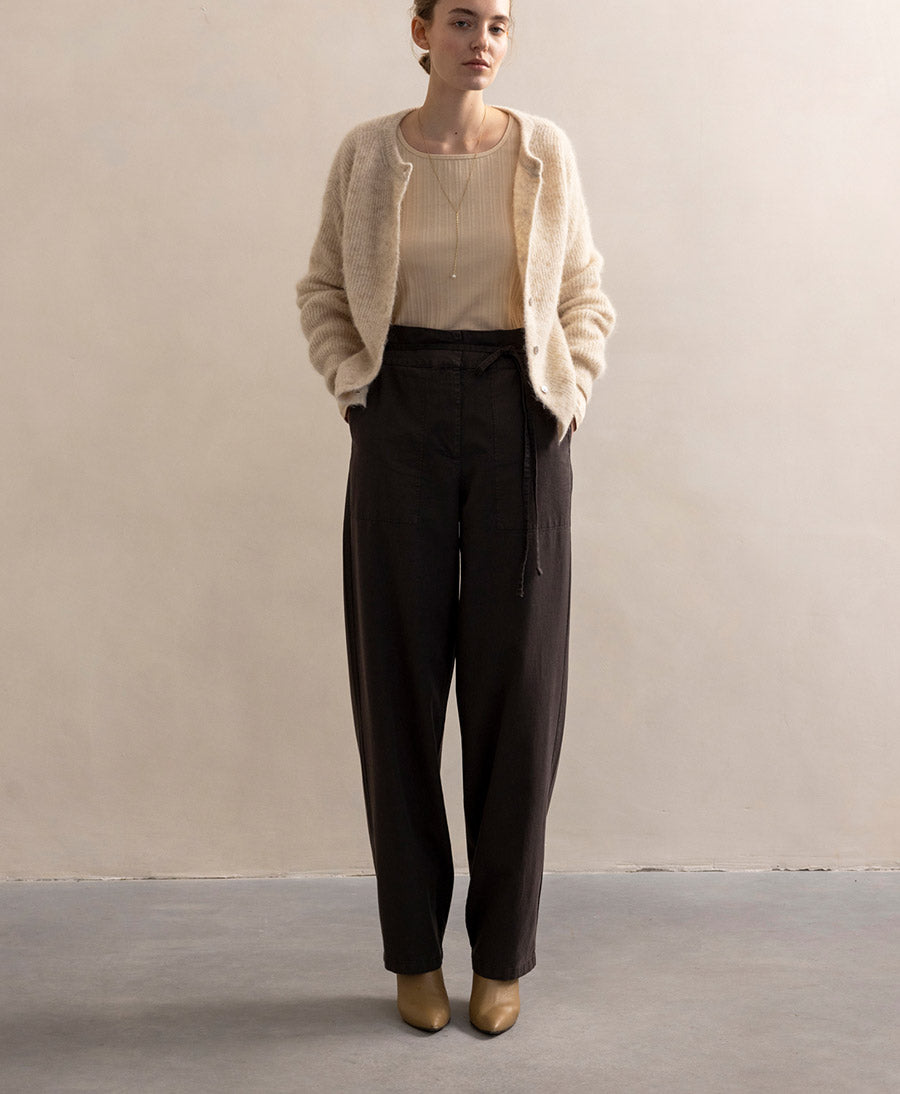 Stoffhose aus Lyocell-Gewebe - Graphit