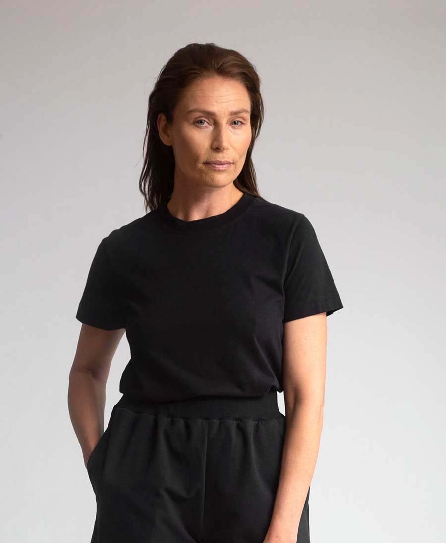 Maliah T - Shirt aus Bio - Baumwolle - Schwarz - Beaumont Organic - clomes