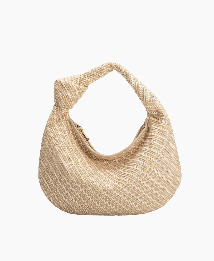 Gewebte Tasche CHER aus Raffia / Stroh - Natur