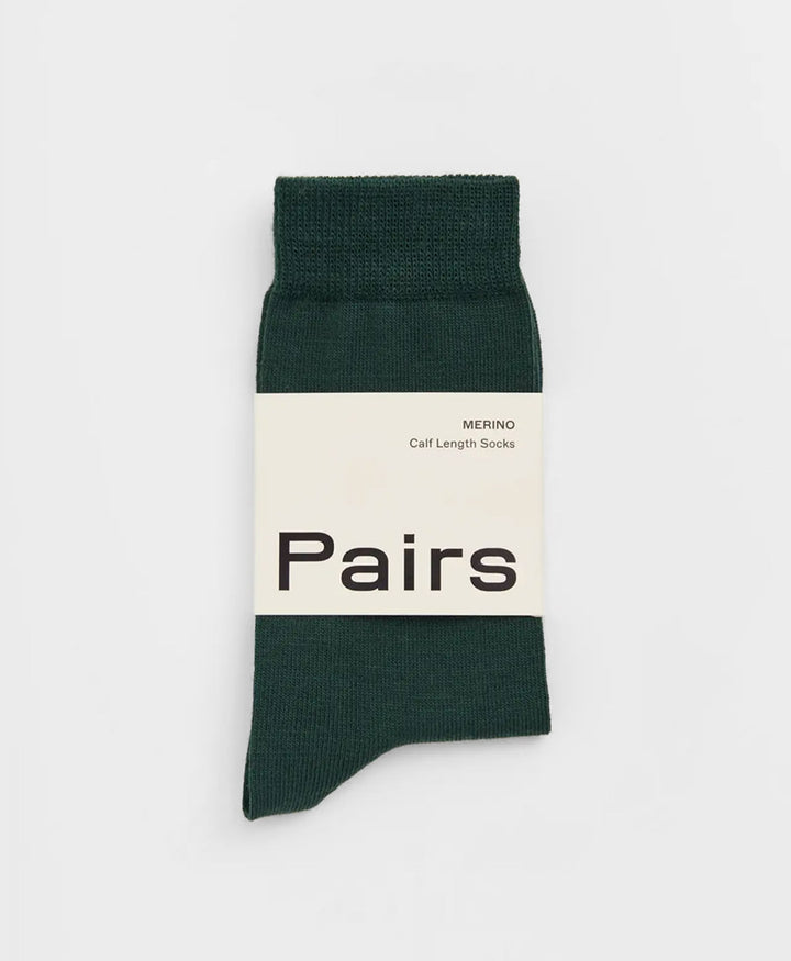 Merino Socken - Dunkelgrün