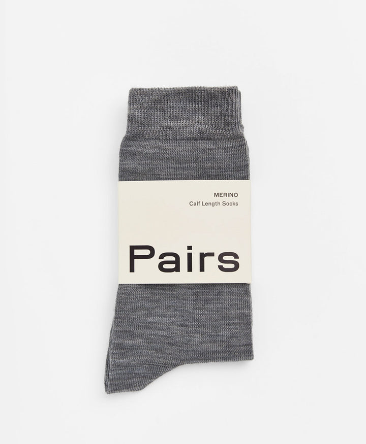 Merino Socken - Dunkelgrau meliert
