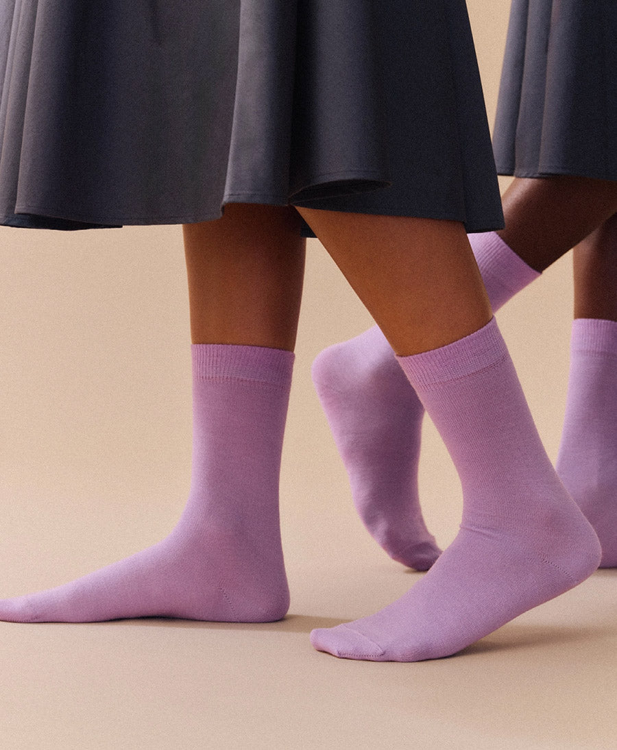 Merino Socken - Flieder
