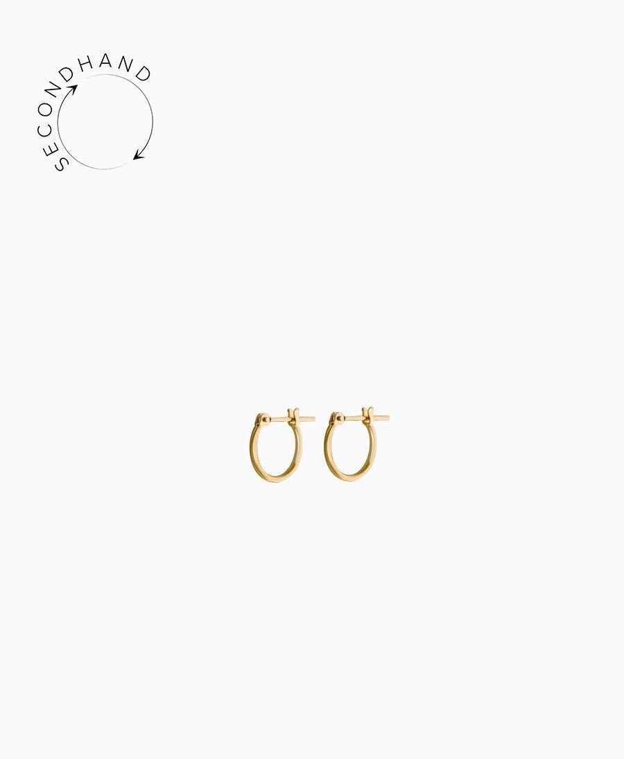 Mini Ohrringe / Creolen aus Echtgold von Trois Petits Points - Secondhand - Trois Petits Points - clomes
