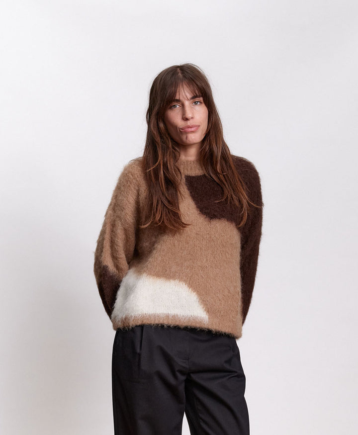 Strickpullover Nube Sweater - Braun