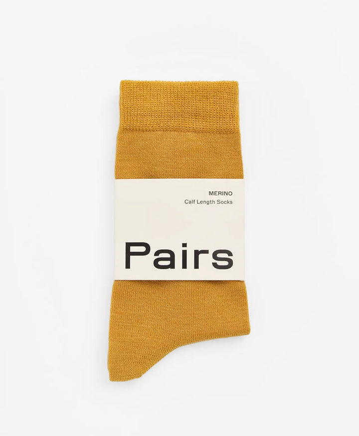 Merino Socken - Goldgelb