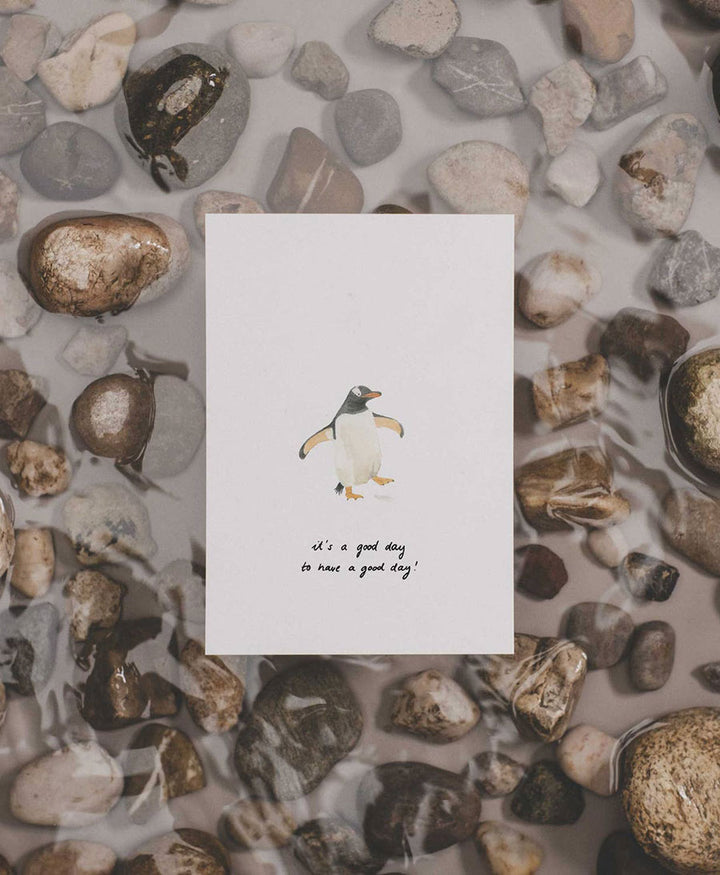 Postkarte "Pinguin - it&