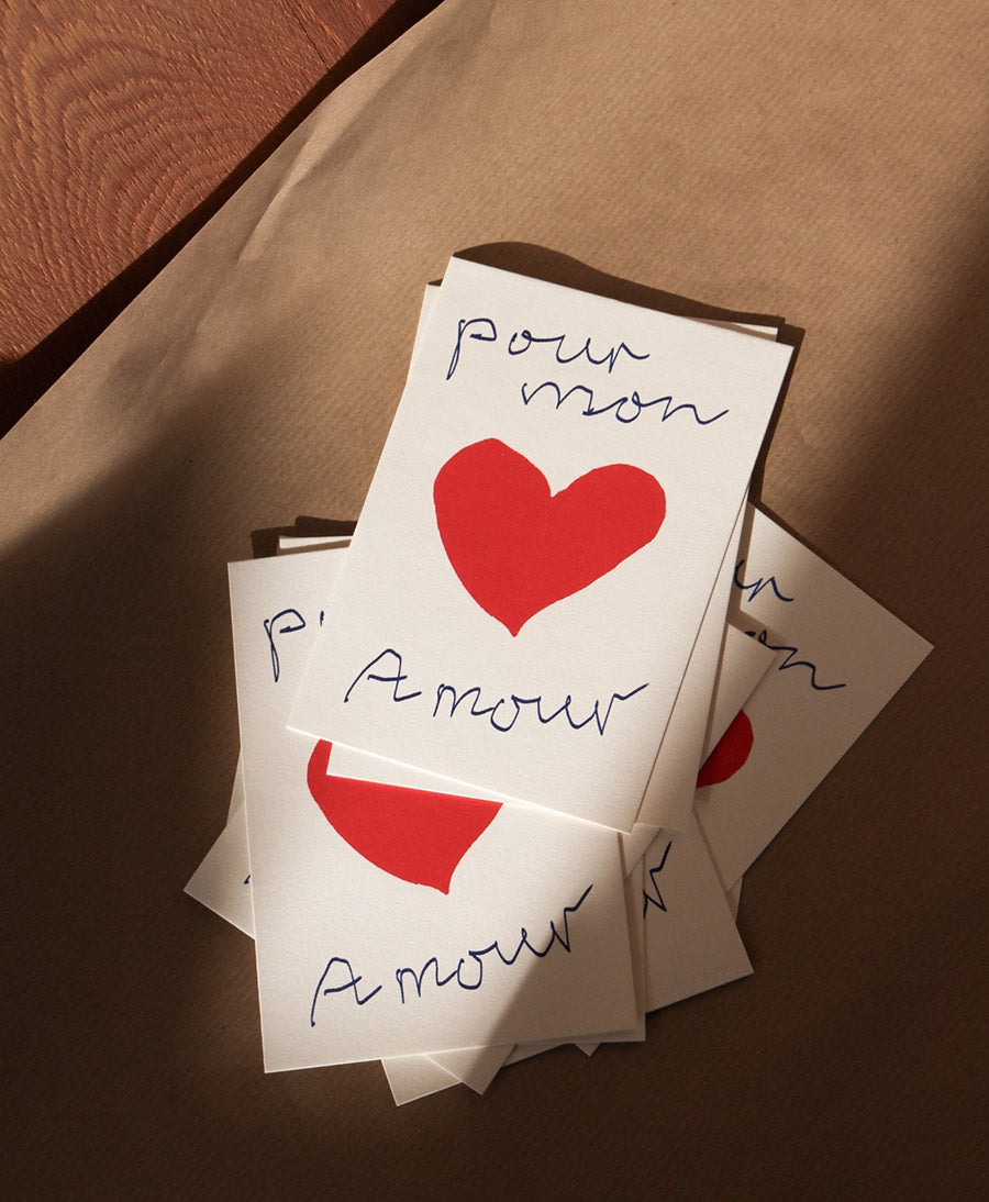 Postkarte "pour mon Amour"