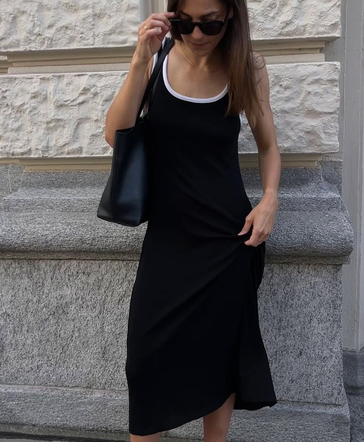 Kleid MIIA RIB DRESS - Schwarz