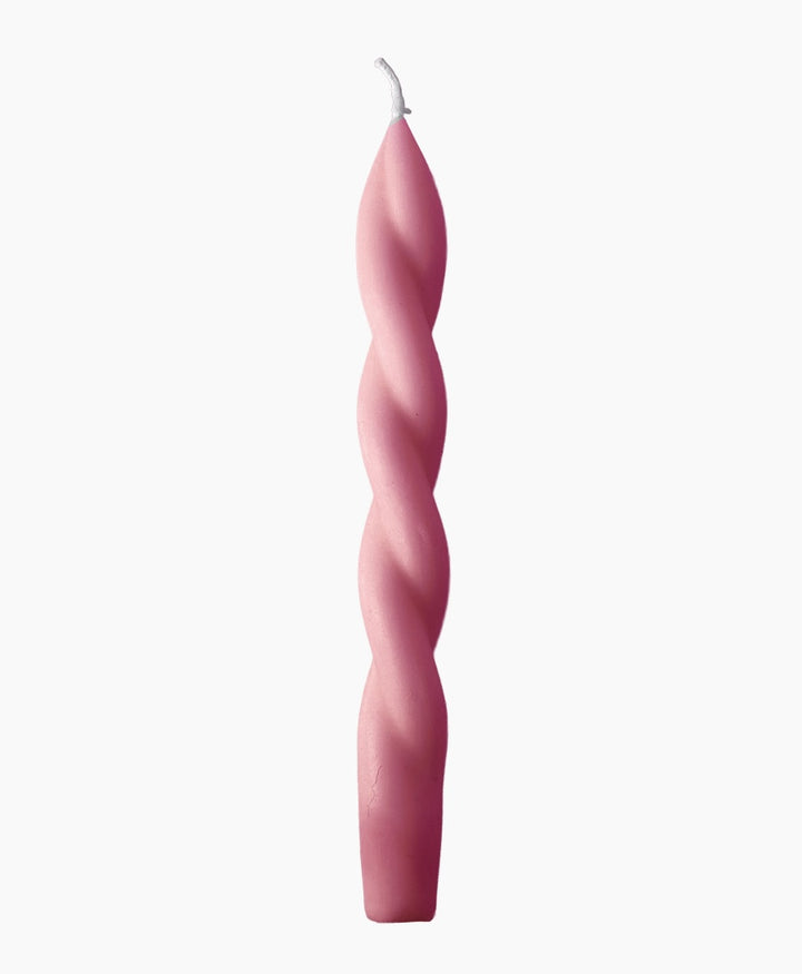 Spiralförmige Kerze - Rosa