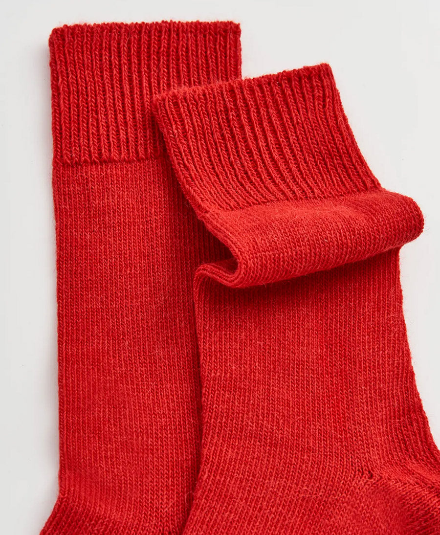 Alpaka Socken - Rot
