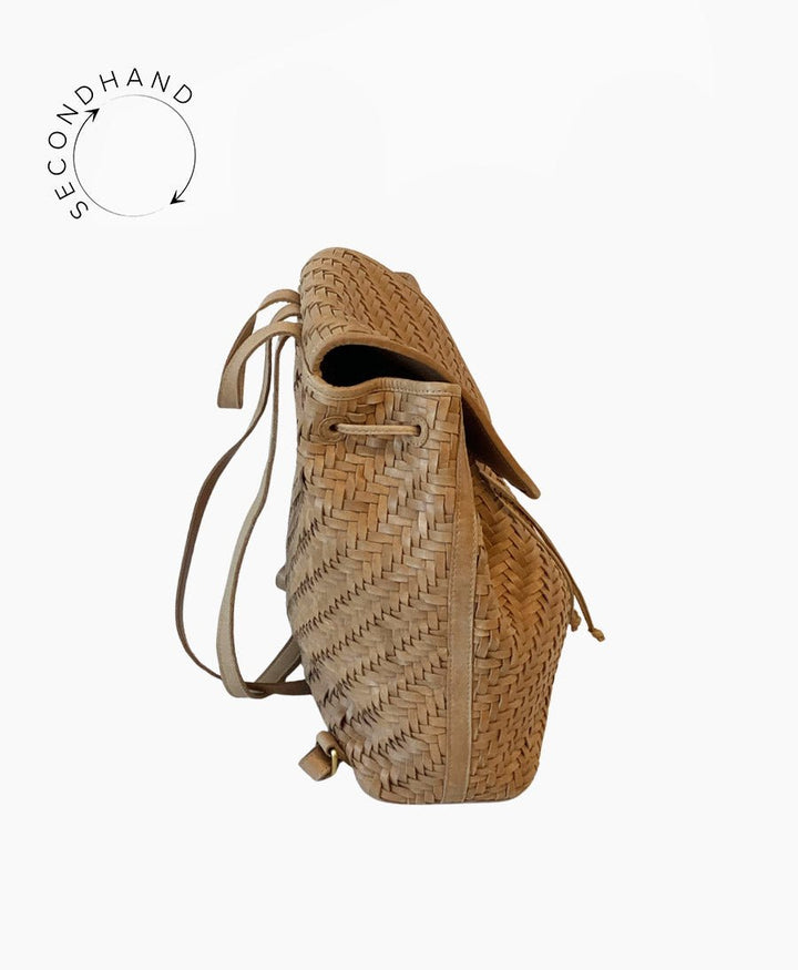 Gewebter Rucksack "Frida Caramel" von BEMBIEN - Secondhand - BEMBIEN - clomes