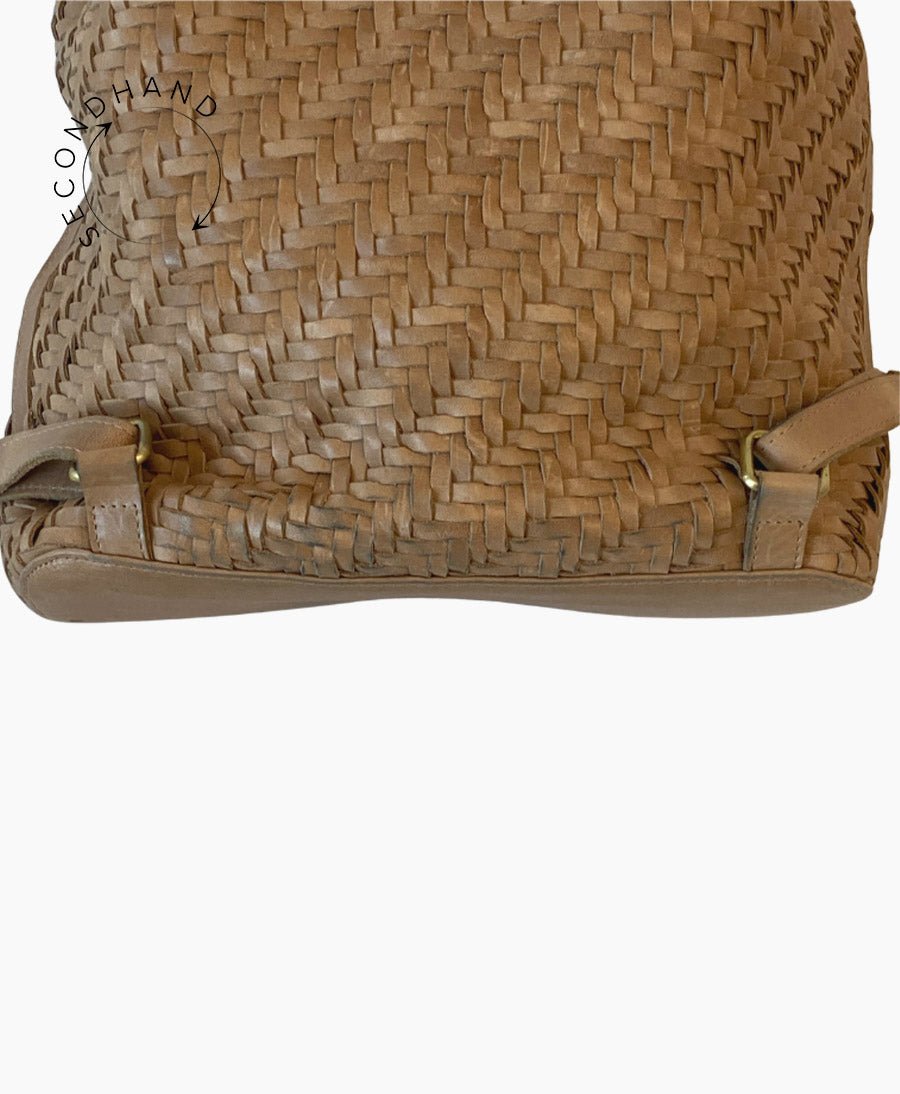 Gewebter Rucksack "Frida Caramel" von BEMBIEN - Secondhand - BEMBIEN - clomes
