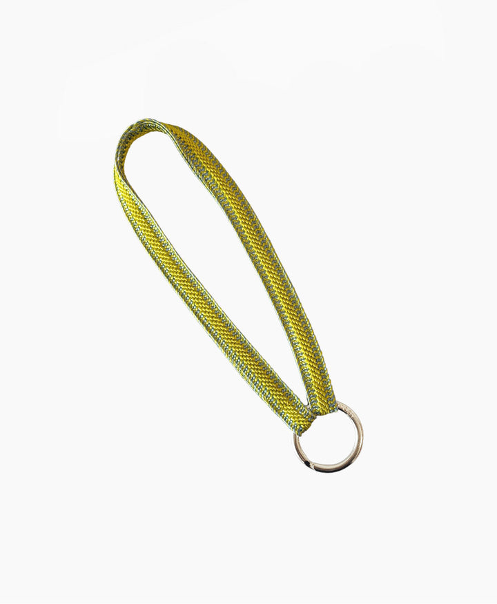 Kurzes Schlüsselband mit silbrigem Schlüsselring - Yuzu