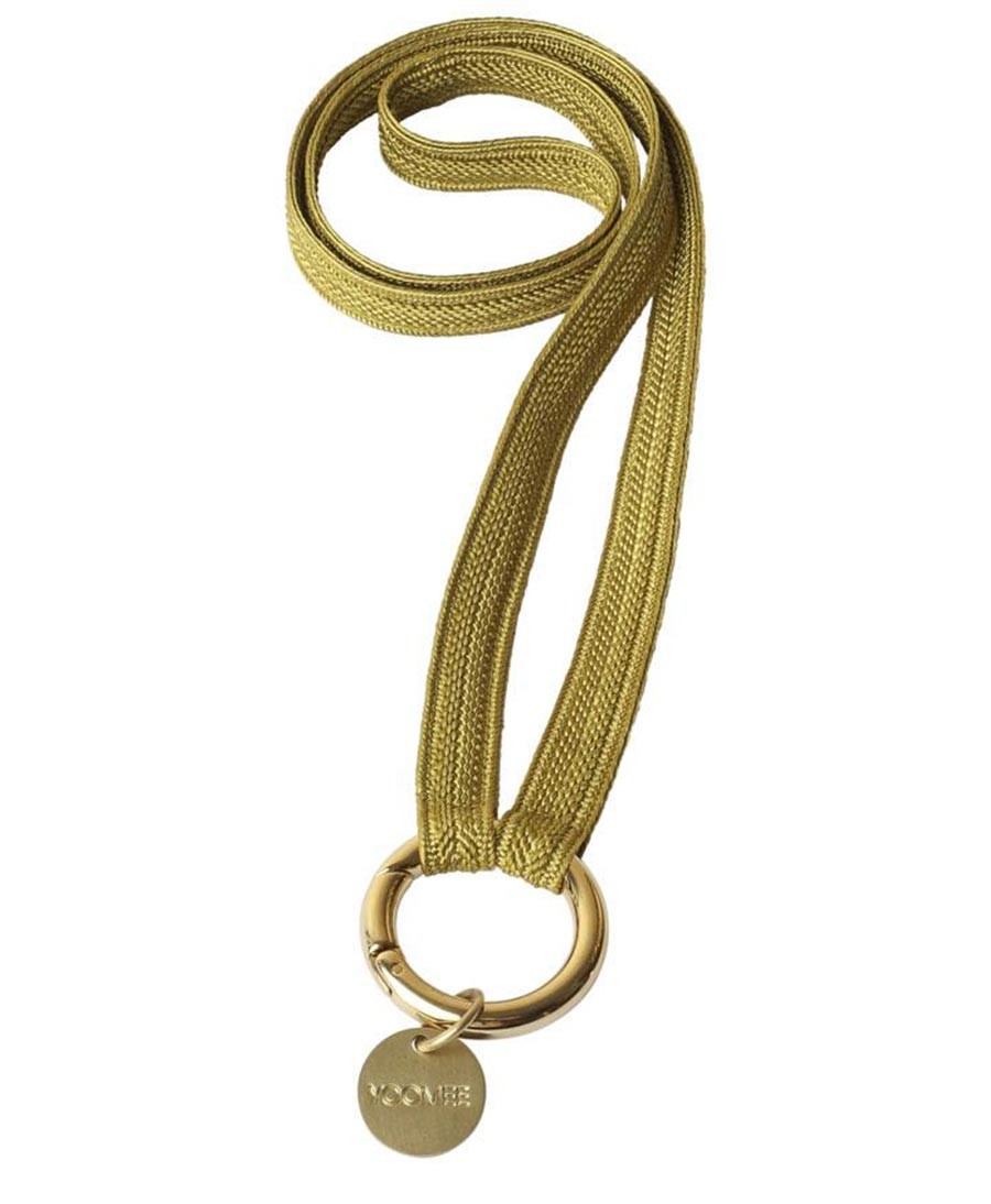Schlüsselband vergoldeter Karabiner - Green Tea - YOOMEE - clomes