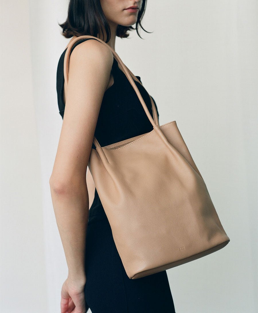 Schultertasche FRANCES - Leder, hellbraun - Are Studio - clomes