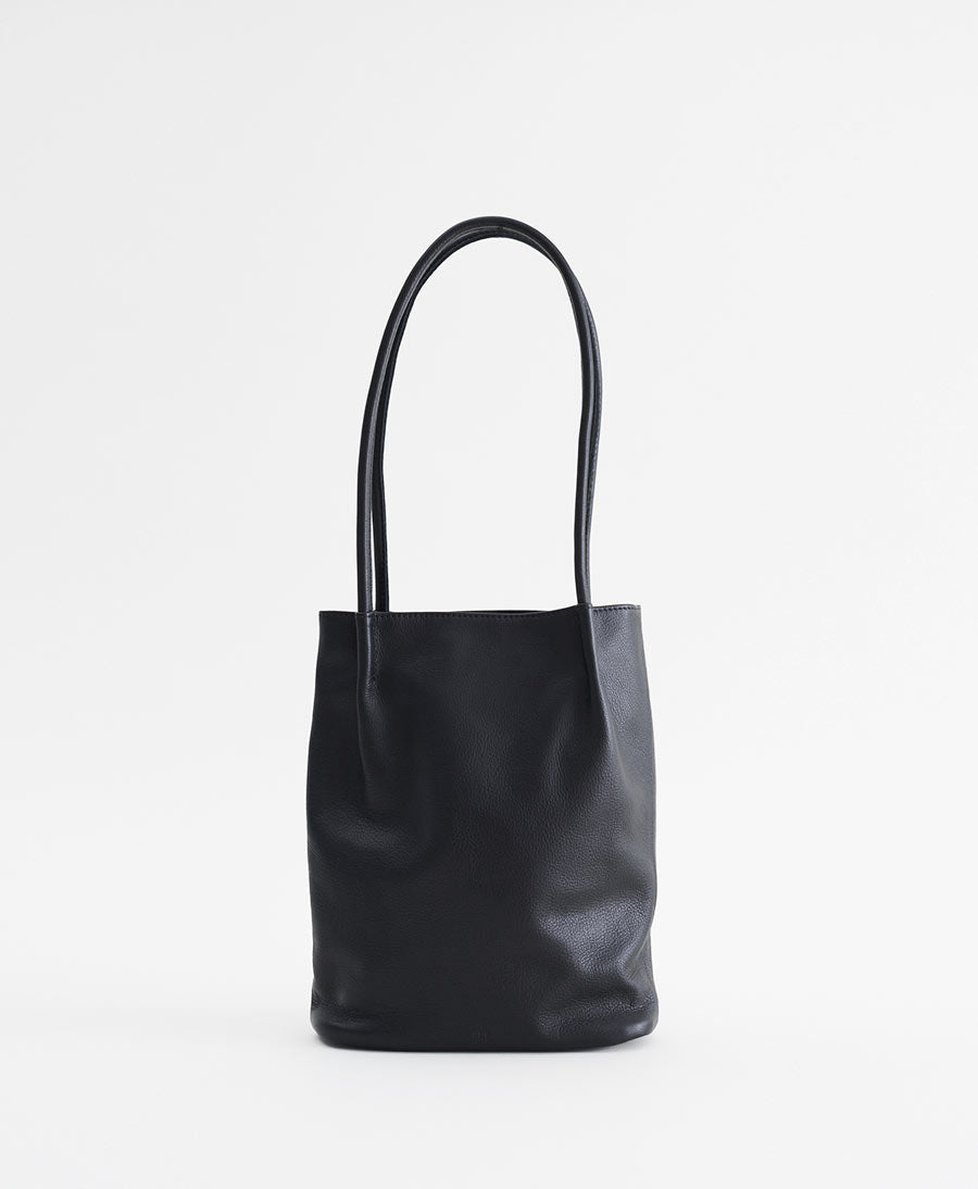 Schultertasche FRANCES - Leder, schwarz - Are Studio - clomes
