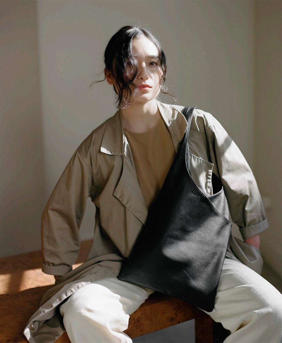 Schultertasche Serra - Leder, schwarz - Are Studio - clomes