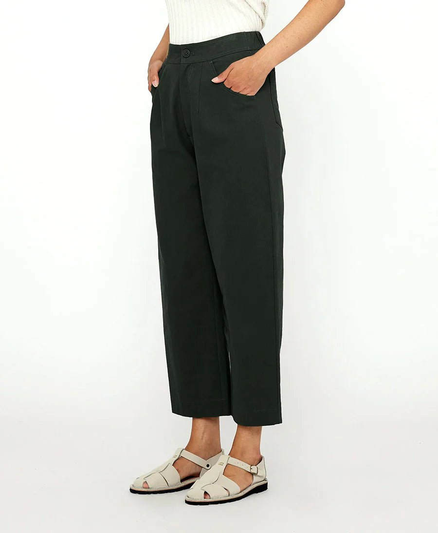 Schwarze Hose "Curved Leg" von 7115 by Szeki (S) - Secondhand - 7115 by Szeki - clomes