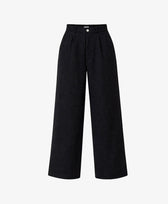 Stoffhose LAUREN Bio-Baumwolle Pura in Schwarz
