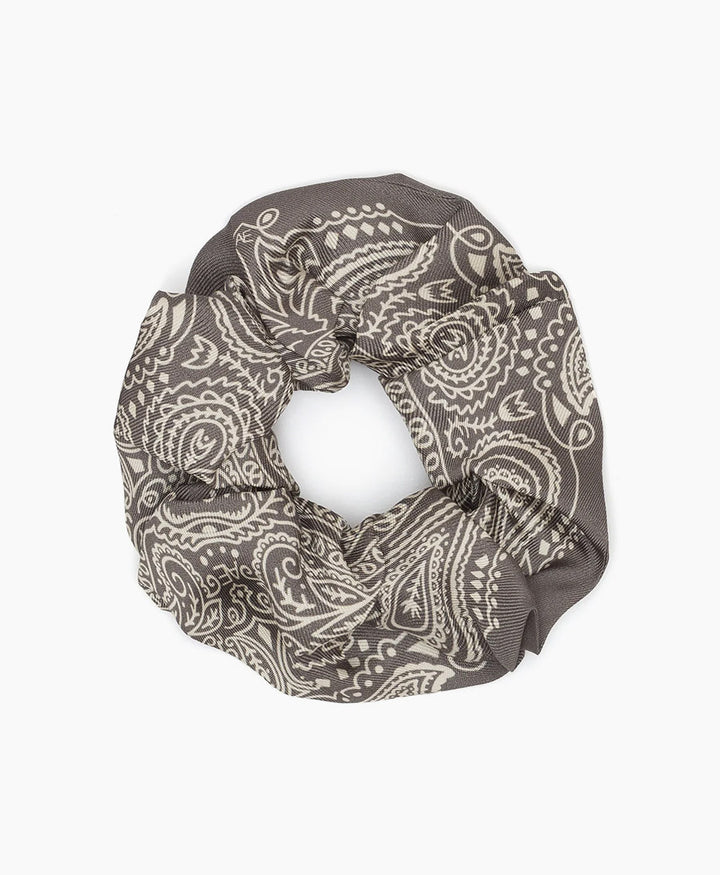 Scrunchie aus Seide "Minimal Bandana Silk Scrunchie" - Elephant