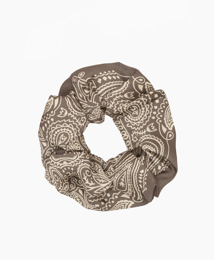 Scrunchie aus Seide "Minimal Bandana Silk Scrunchie" - Elephant
