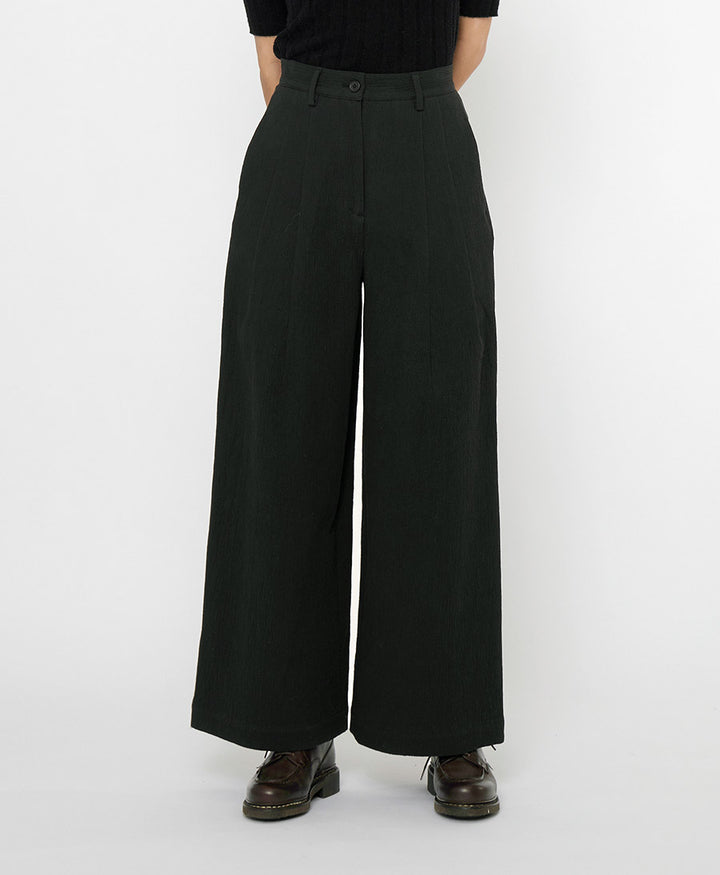 Stoffhose aus Baumwolle - Wide Legged Skate Trouser - Schwarz