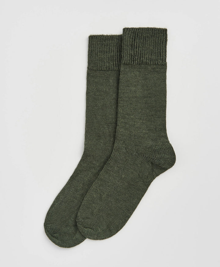 Alpaka Socken - Dunkelgrün
