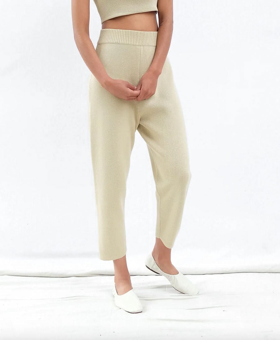 Strickhose - Knit Trouser Straw - Micaela Greg - clomes
