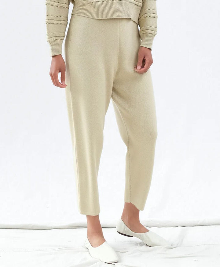Strickhose - Knit Trouser Straw - Micaela Greg - clomes