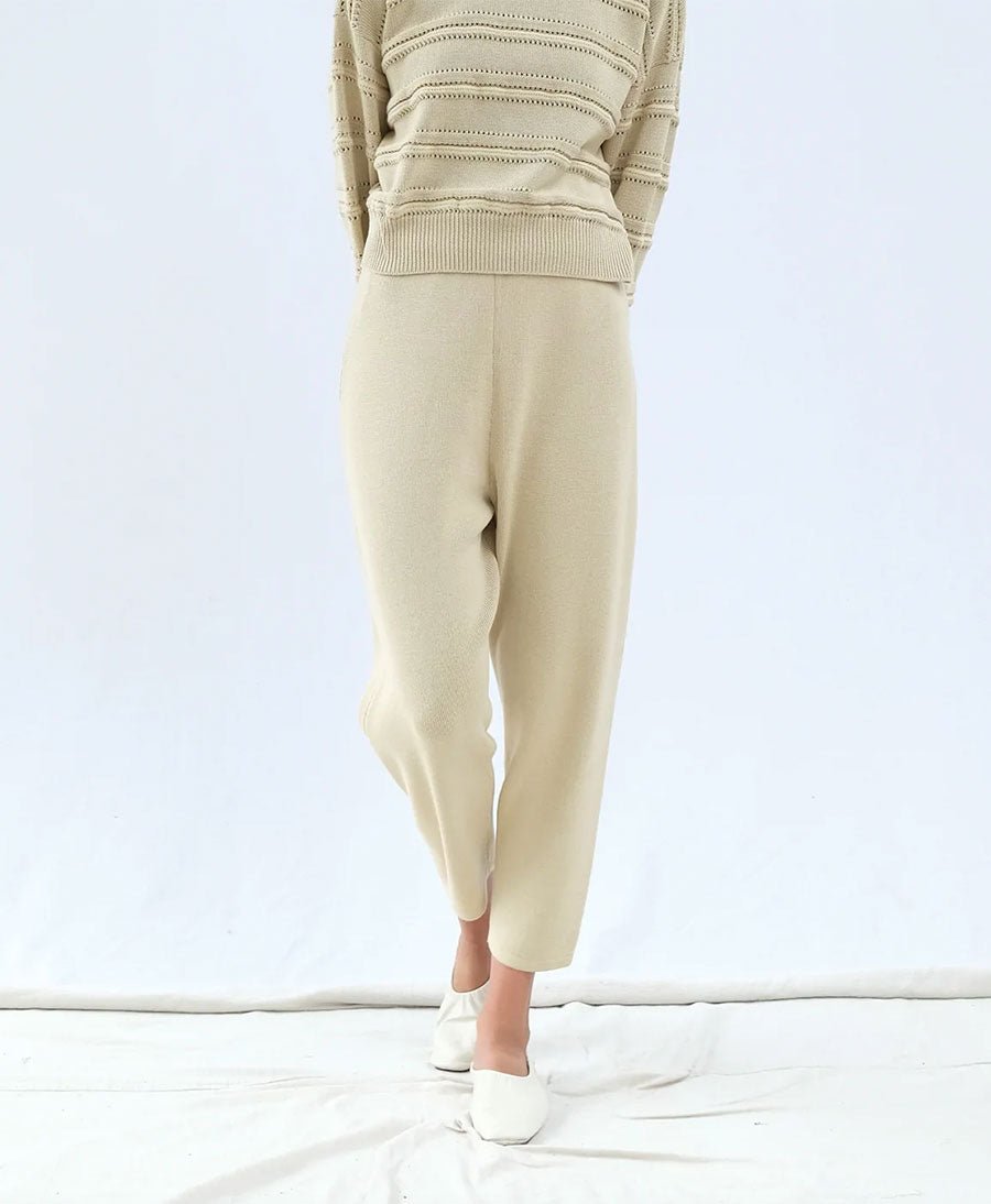 Strickhose - Knit Trouser Straw - Micaela Greg - clomes